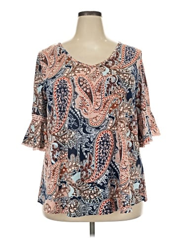 Roommates 3/4 Sleeve Blouse (view 1)