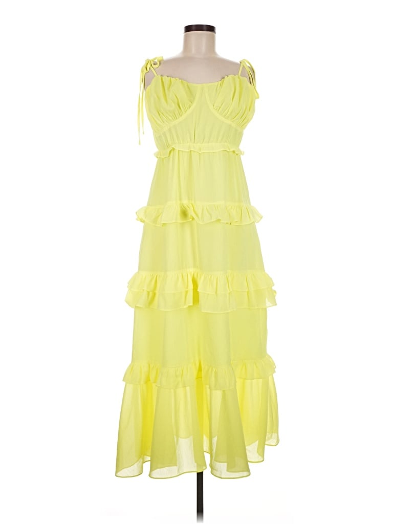 Pre-owned Pink Lily Cocktail Dress In Yellow