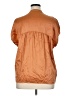 Vince. 100% Silk Orange Short Sleeve Silk Top Size XL - photo 2
