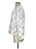 Vince Camuto 100% Polyester Argyle Silver Long Sleeve Blouse Size XS - photo 5