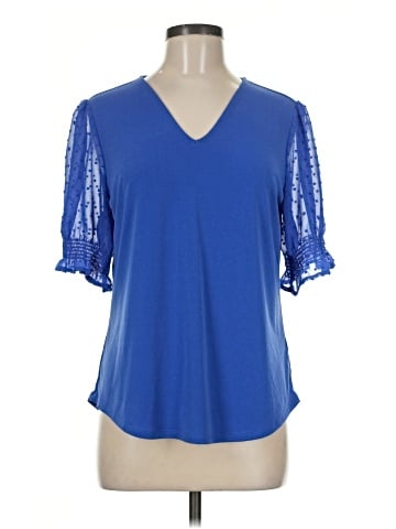 Adrianna Papell Short Sleeve Blouse (view 1)