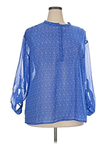 a.n.a. A New Approach 3/4 Sleeve Blouse (view 1)