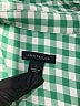 Ann Taylor 100% Polyester Checkered-gingham Green Long Sleeve Blouse Size L - photo 7
