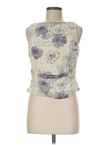 Adrianna Papell Sleeveless Silk Top (view 1)