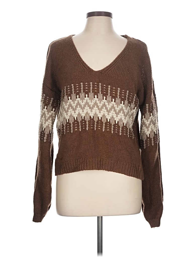 Pre-owned Rue21 Pullover Sweater In Brown