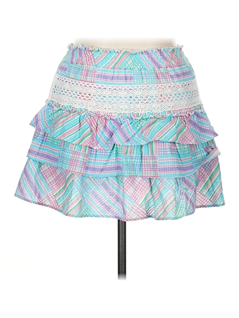 Pre-owned Loveshackfancy Casual Skirt In Blue