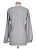 Lands' End 100% Polyester Gray Long Sleeve Blouse Size 10 - photo 2