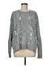 Calvin Klein Metallic Silver Pullover Sweater Size M - photo 1