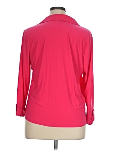 Jones New York Signature Long Sleeve Polo (view 2)