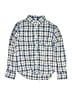 Crewcuts Plaid Blue Long Sleeve Button-Down Shirt Size 10 - photo 1