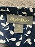 Style&Co 100% Polyester Animal Print Blue 3/4 Sleeve Blouse Size 3X - photo 7