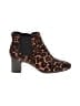 Anne Klein Animal Print Brown Ankle Boots Size 9 - photo 1