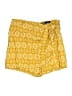 Zara Paisley Yellow Shorts Size L - photo 1