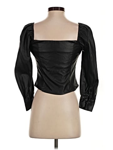Lucy Paris Faux Leather Top (view 2)