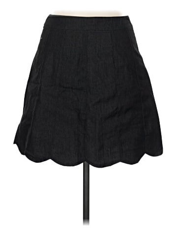 Buttons Denim Skirt (view 2)