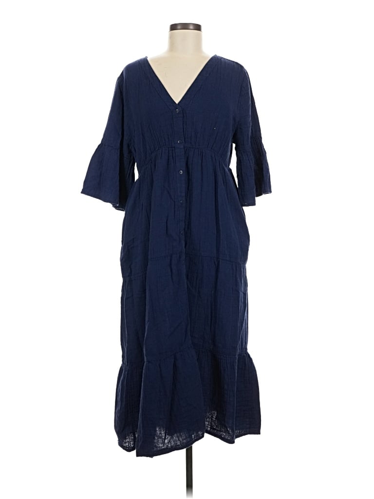 Pre-owned Pact Casual Dress In Blue
