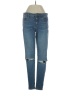 Free People Hearts Blue Jeans Size 26 waist - photo 1