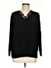 Adrianna Papell 100% Nylon Black Pullover Sweater Size M - photo 1
