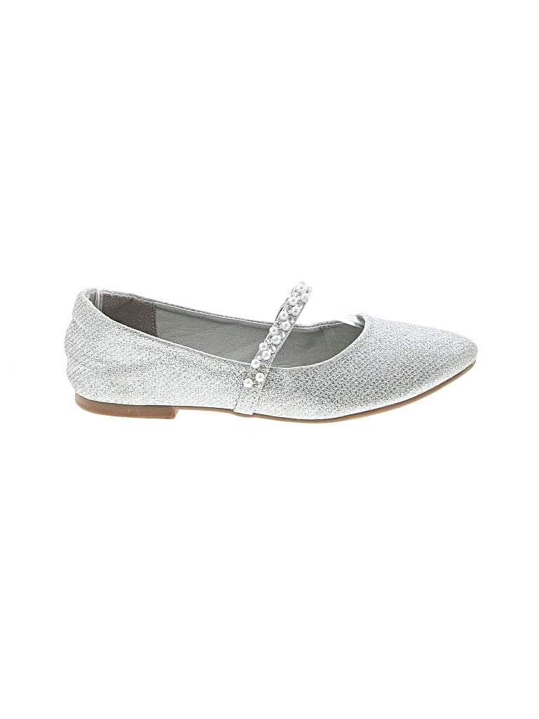 Pre-owned Dream Pairs Kids' Flats In Silver