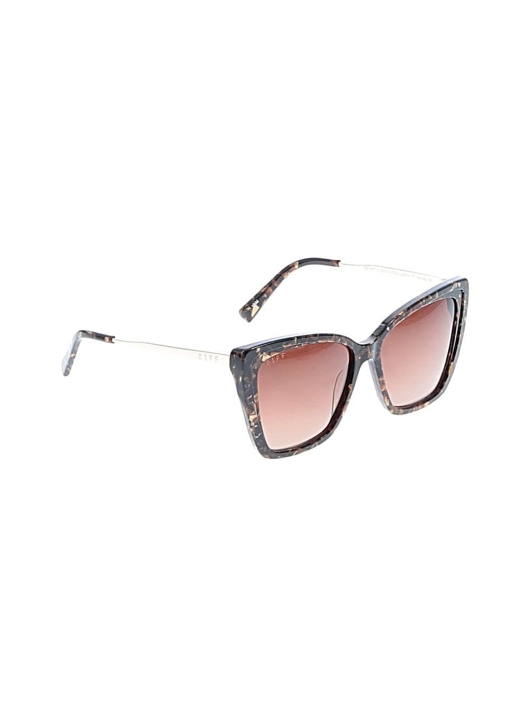 Pre-owned Diff Sunglasses In Brown