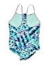 Speedo Print Blue One Piece Swimsuit Size M (kids) - photo 2