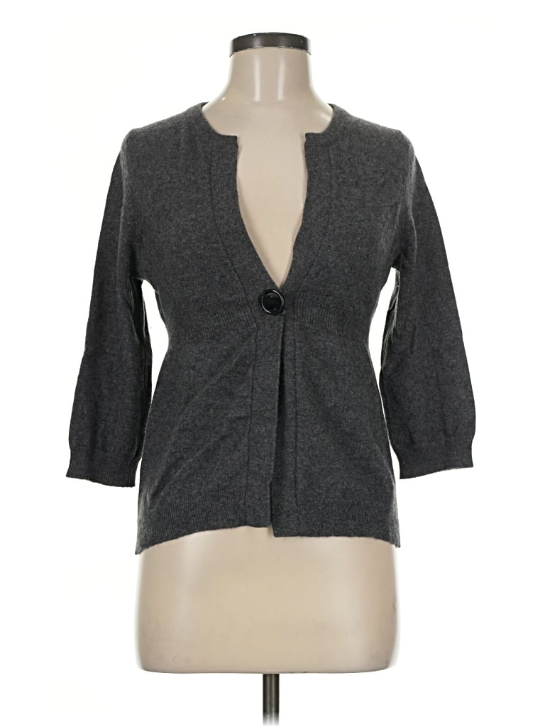 Pre-owned Bcbgmaxazria Cardigan Sweater In Gray