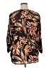 Maurices 100% Polyester Floral Brown 3/4 Sleeve Blouse Size 16 (1) - photo 2