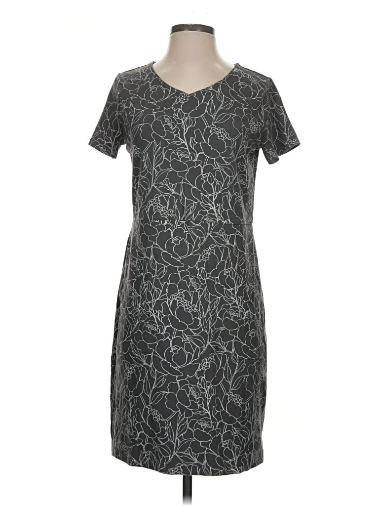 Pre-owned Duluth Trading Co. Casual Dress In Gray