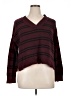 a.n.a. A New Approach Stripes Burgundy Pullover Sweater Size XL - photo 1