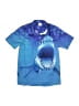 Unbranded Graphic Blue Short Sleeve Button-Down Shirt Size M (youth) - photo 1