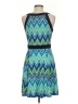 En Focus Studio Chevron-herringbone Teal Cocktail Dress Size 8 - photo 2