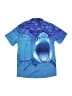 Unbranded Graphic Blue Short Sleeve Button-Down Shirt Size M (youth) - photo 2