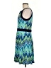 En Focus Studio Chevron-herringbone Teal Cocktail Dress Size 8 - photo 5