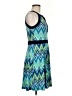 En Focus Studio Chevron-herringbone Teal Cocktail Dress Size 8 - photo 4