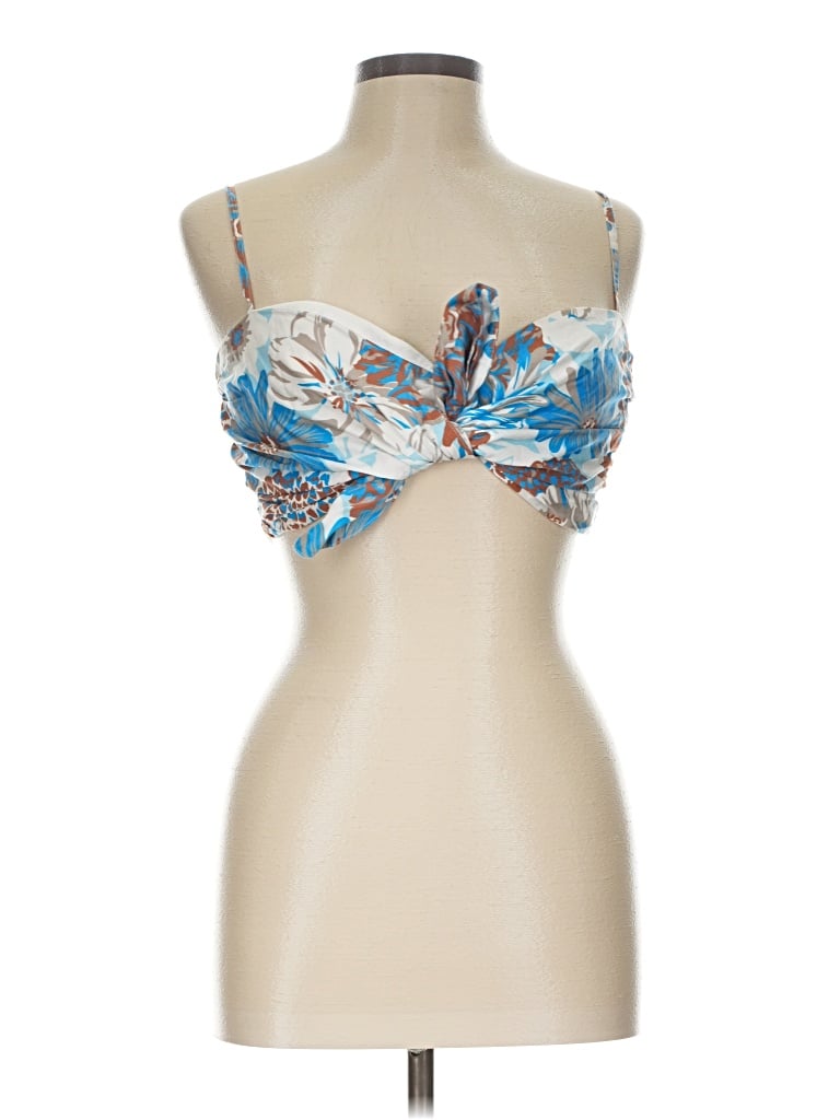 Pre-owned Amur Sleeveless Blouse In Blue