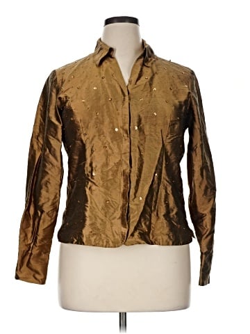 Sunny Leigh Long Sleeve Silk Top (view 1)