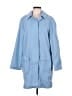 Burberry 100% Cotton Blue Raincoat Size L - photo 1