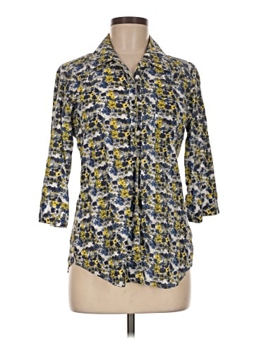 Liv 3/4 Sleeve Button-Down Shirt (view 1)