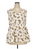 Torrid Ivory Sleeveless Blouse Size 2X Plus (2) - photo 1