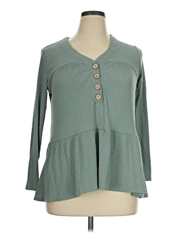Maurices 3/4 Sleeve Blouse (view 1)
