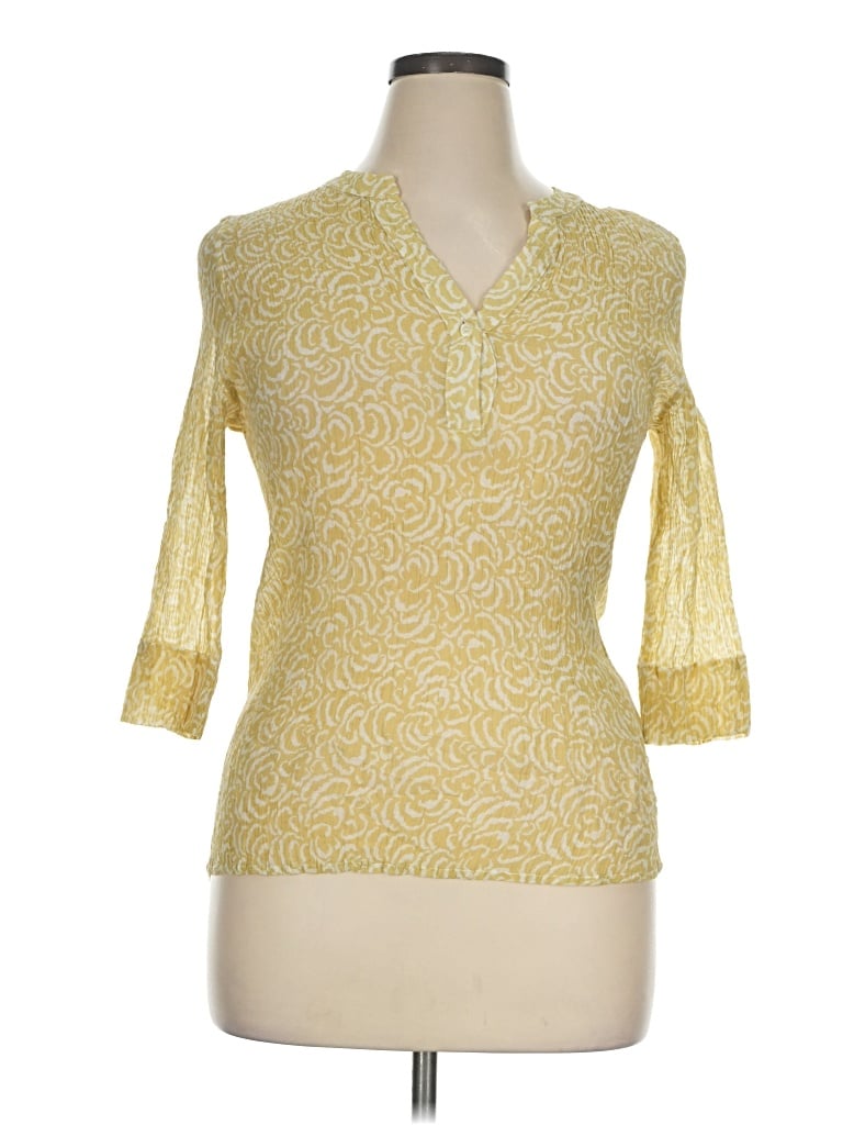 Pre-owned Milano 3/4 Sleeve T-shirt In Yellow