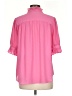 Ann Taylor 100% Polyester Pink Short Sleeve Blouse Size M - photo 2