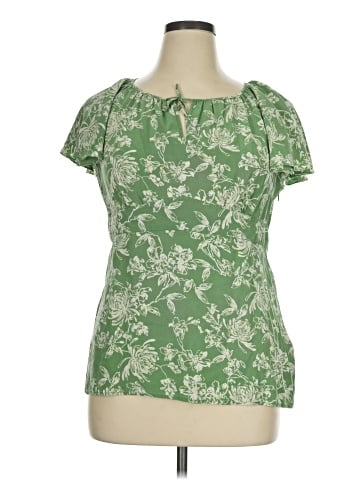 Alfani Short Sleeve Silk Top (view 1)