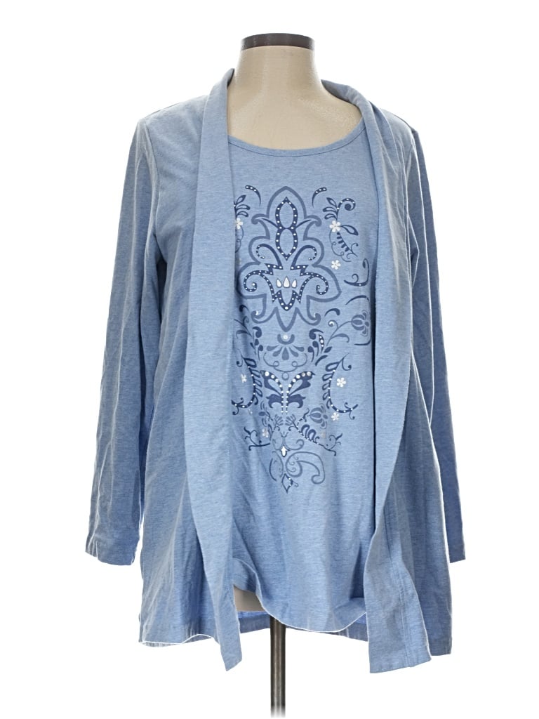 Pre-owned Blair 3/4 Sleeve T-shirt In Blue