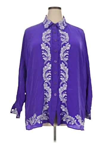 Diane von Furstenberg 3/4 Sleeve Silk Top (view 1)