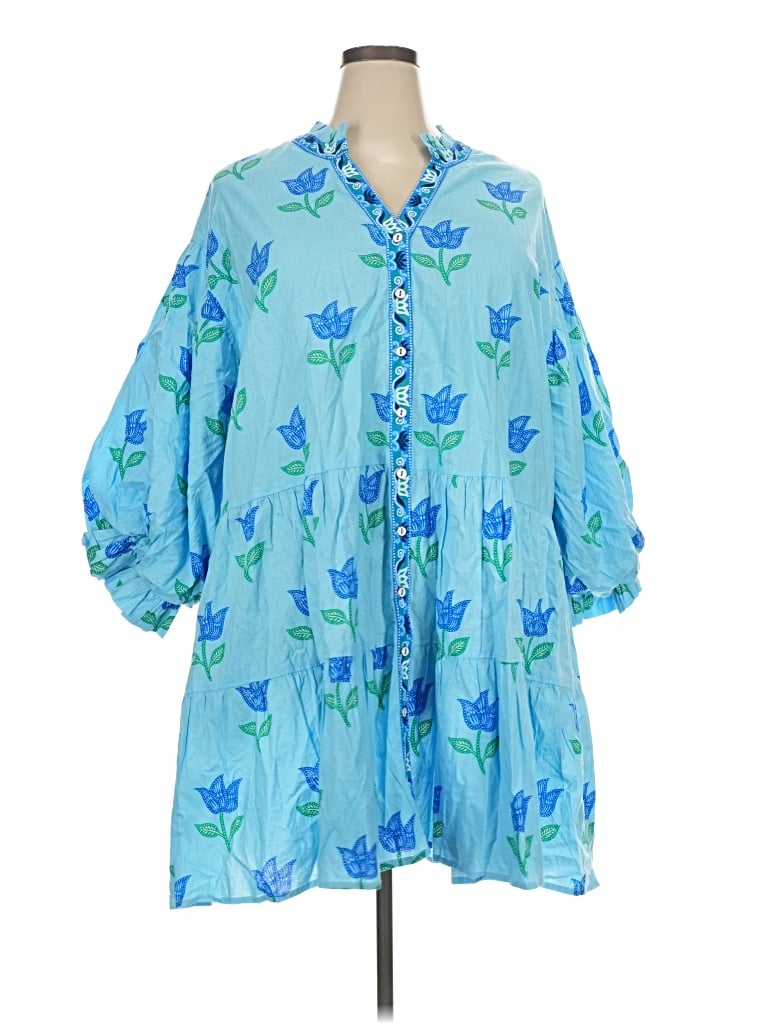 Printfresh Casual Dress In Blue