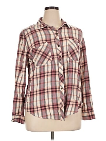Faded Glory Long Sleeve Button-Down Shirt (view 1)