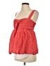 Hatch Floral Solid Pink Red Tank Top Size Sm Maternity (1) - photo 1