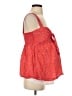 Hatch Floral Solid Pink Red Tank Top Size Sm Maternity (1) - photo 4