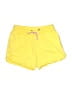 Lands' End 100% Baumwolle Solid Yellow Shorts Size 10 - 12 - photo 1